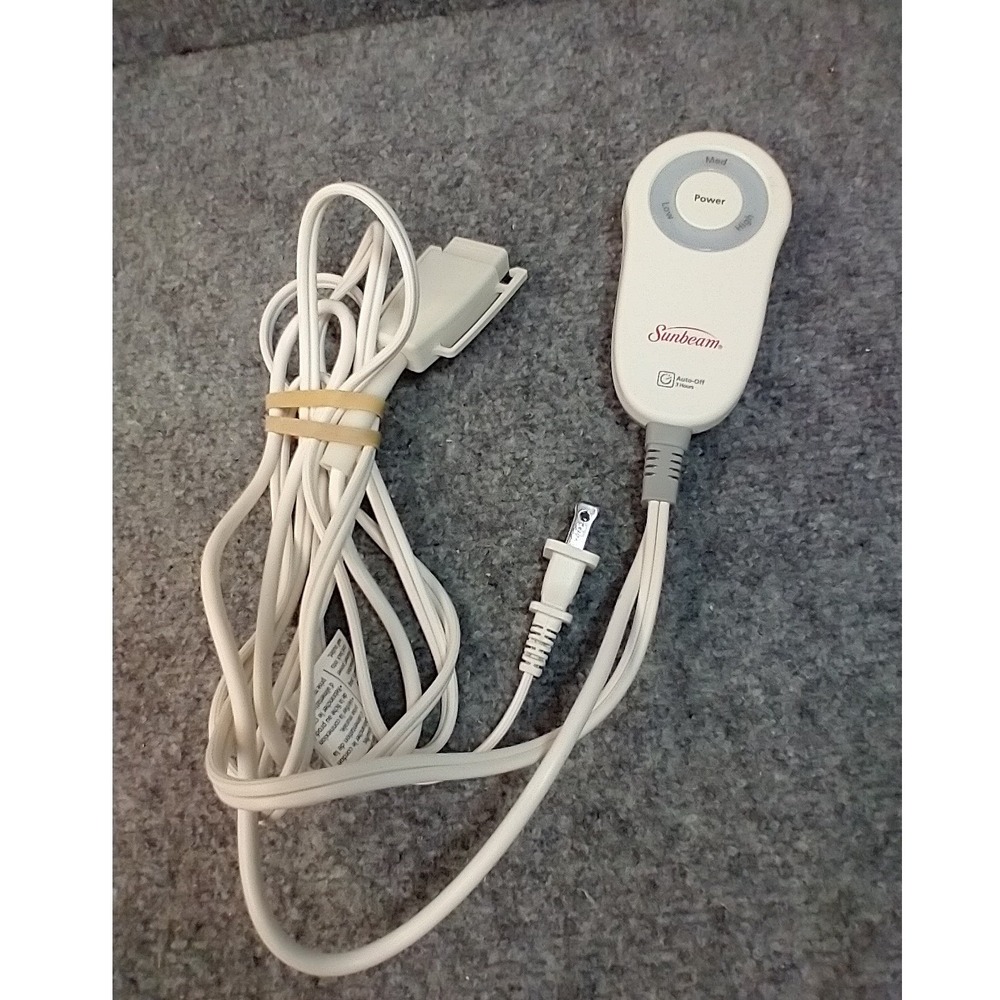 Sunbeam Heated Blanket Controller M85AP E23623F Replacement White 3-Heat Remote